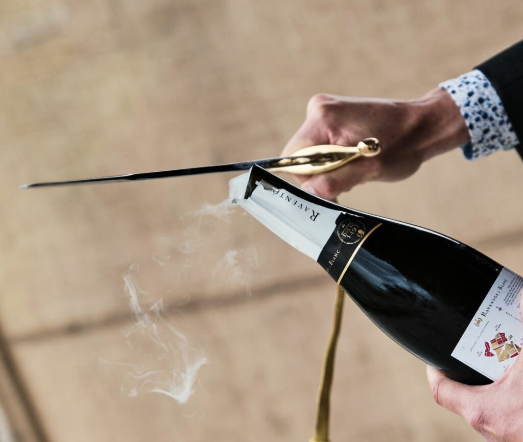 thema champagne sabreren
